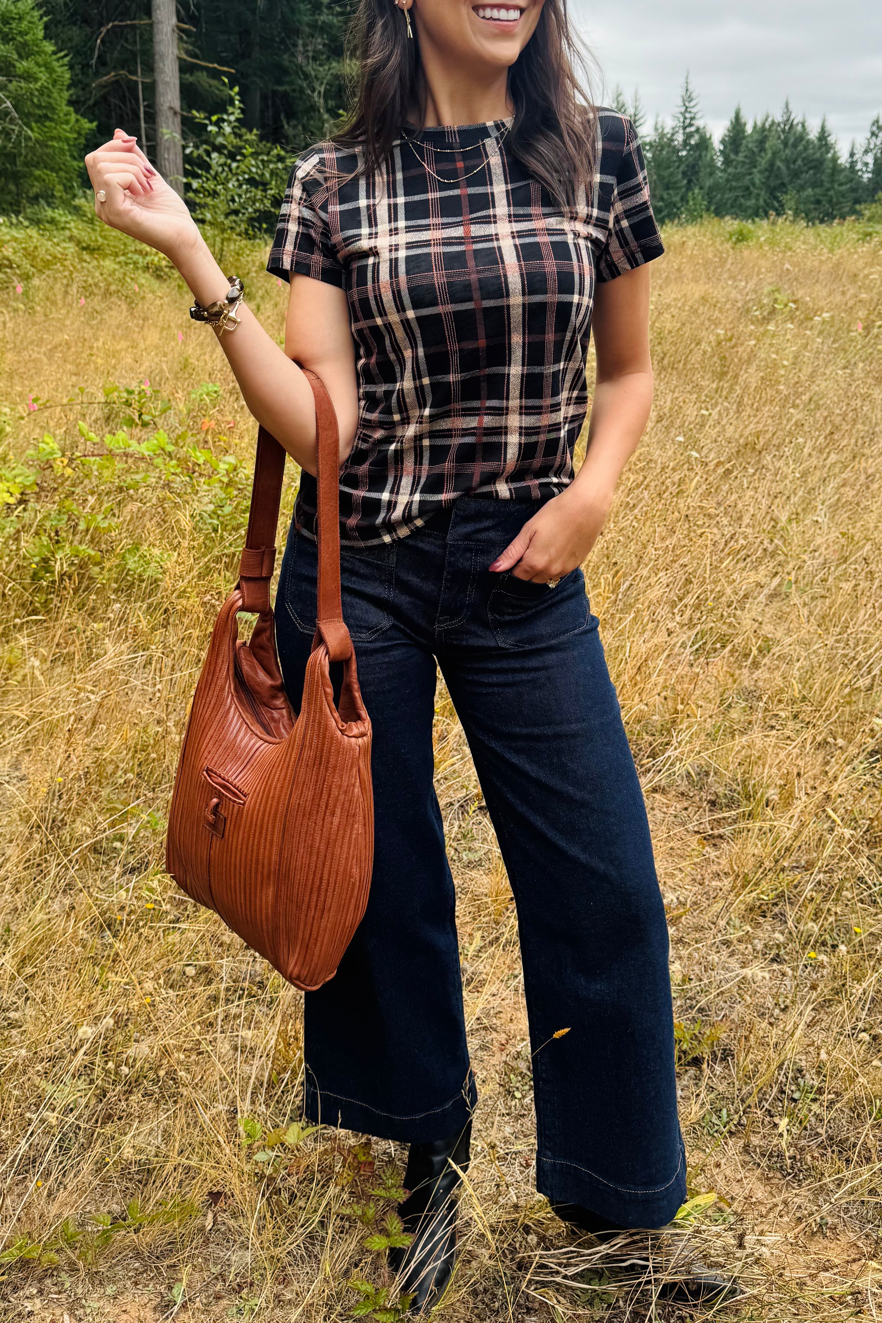 The Perfect Tee - Cinder Plaid