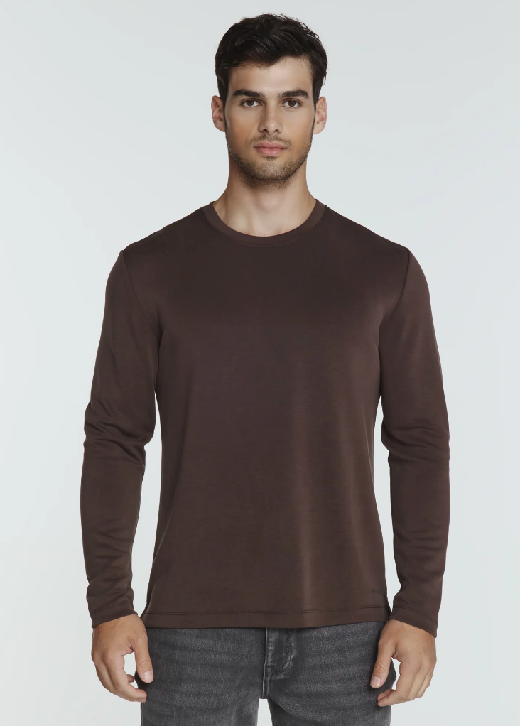 Rev Long Sleeve Tee-Cacao