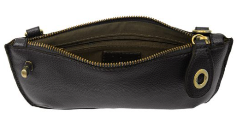 Solid Mini Crossbody Wristlet