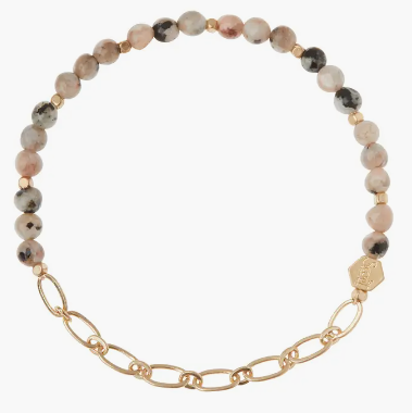 Mini Stone w/Chain Bracelet