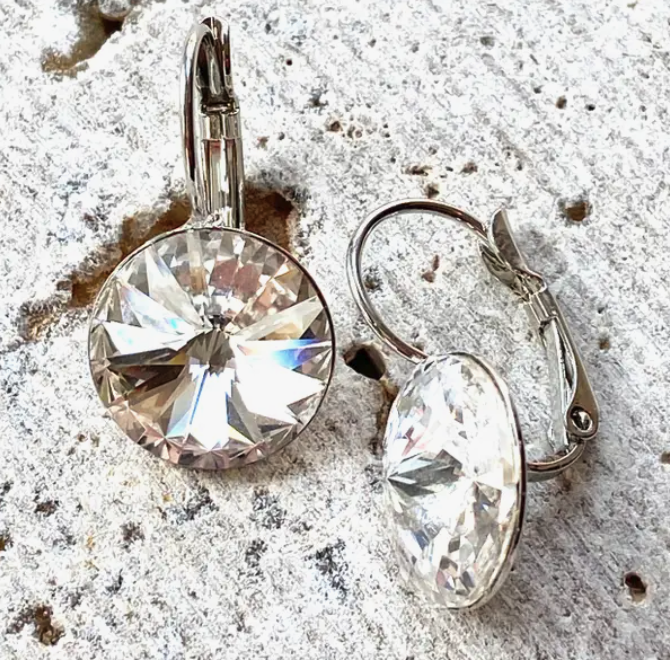 Clear Swarovski Crystal Earring