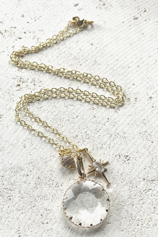 Crystal Gold Boutique Necklace