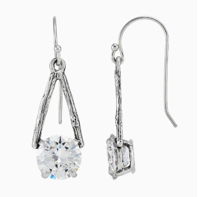 Rue Cubic Zirconia Drop Earrings