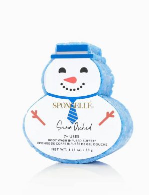 Holiday Snowman Body Wash&Buffer-Snow Orchid