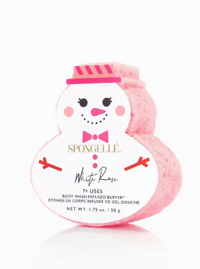 Holiday Snowman Body Wash&Buffer-White Rose