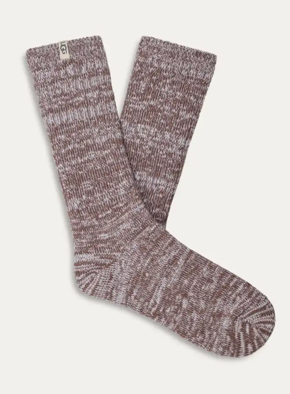 Rib Knit Slouchy Crew Socks