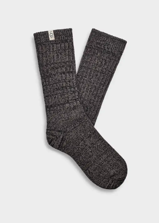 Rib Knit Slouchy Crew Socks