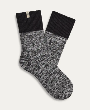 Rib Knit Slouchy Quarter Socks