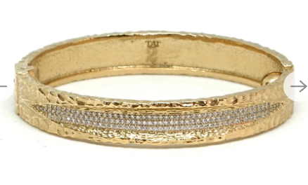 Gold Velen Crystal Bangle