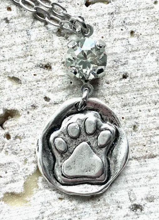 Cat paw necklace hotsell