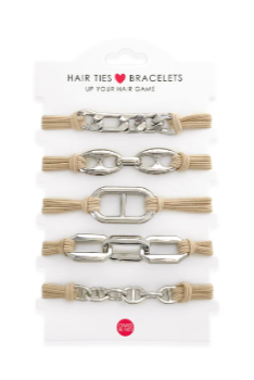 5pc Hair Tie/Bracelet Set