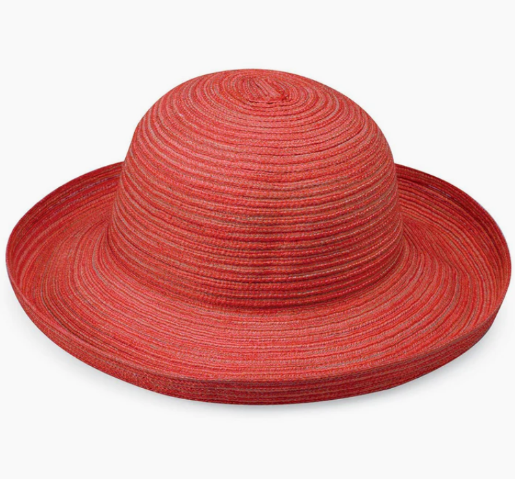 Sydney Wide Brim Hat-Red