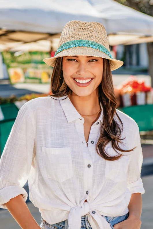 Tahiti Hat-Turquoise