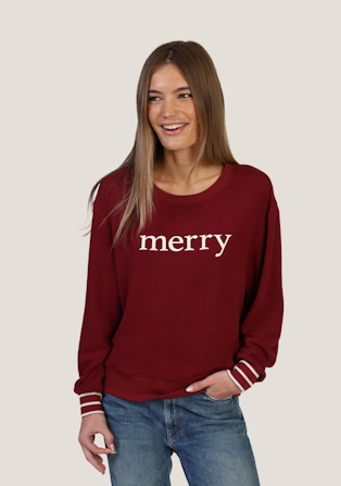 Merry Sweatshirt-Red