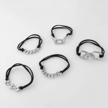 5pc Hair Tie/Bracelet Set