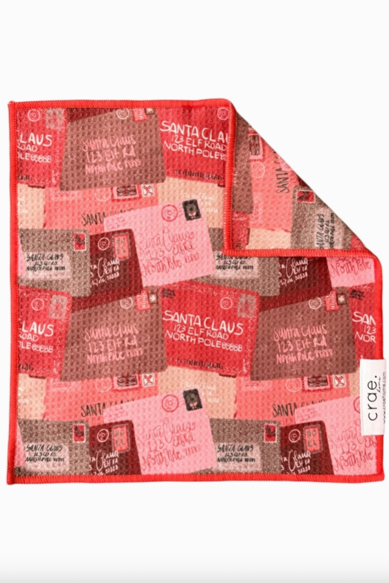 Double-Sided Washcloth-Letters To Santa | Crae.Home