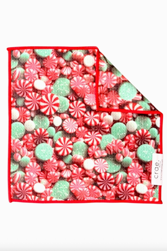 Double-Sided Washcloth-Peppermint Swirl | Crae.Home