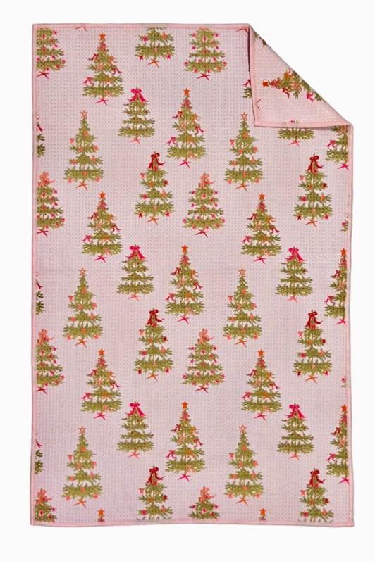 Double-Sided Hand Towel-Tinsel Tied
