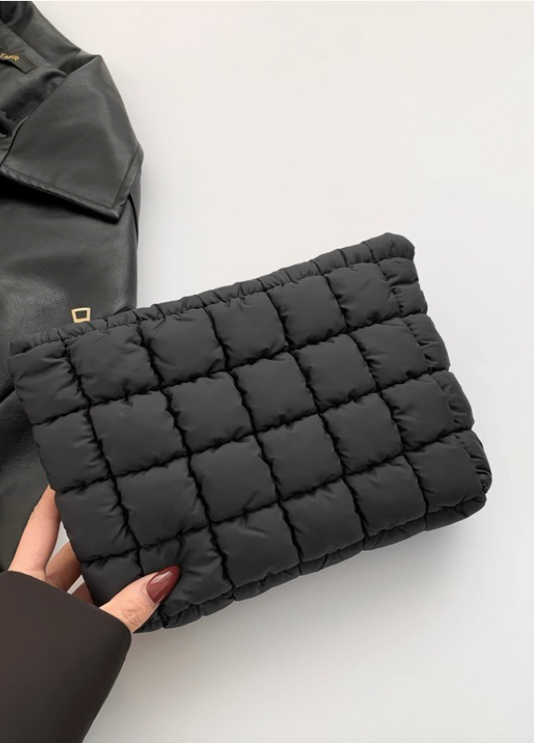 Quilted Puffy Cosmetic Bag