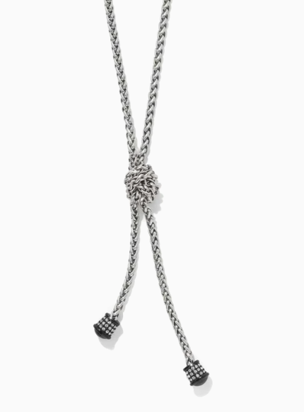Meridian Ventus Black Y Necklace