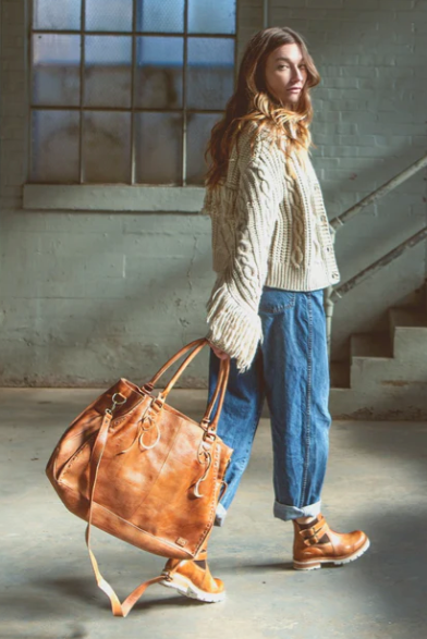 Rockaway Handbag-Tan Rustic
