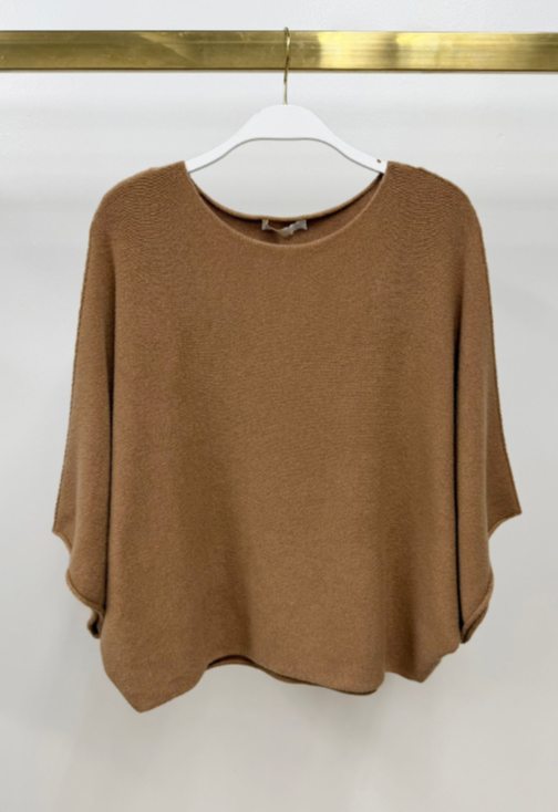 Crew Neck Batwing Sweater