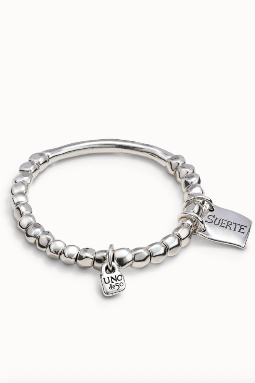 Charm Beaded Stretch Bracelet