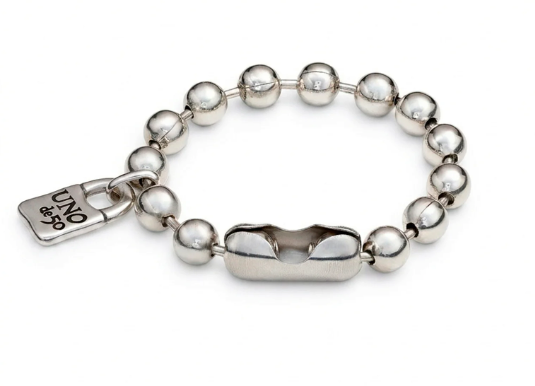 Snowflake Bracelet with padlock - Silver