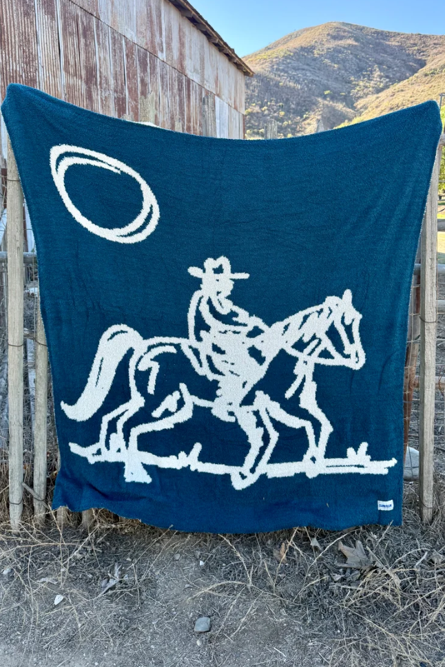 Drifter Plush Throw -Malibu Blue | Sundream