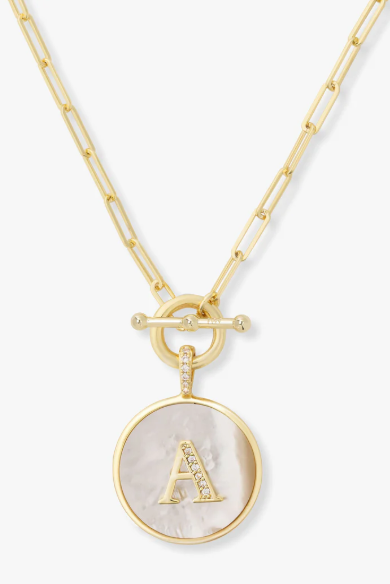 Love Letters Medallion Necklace - A