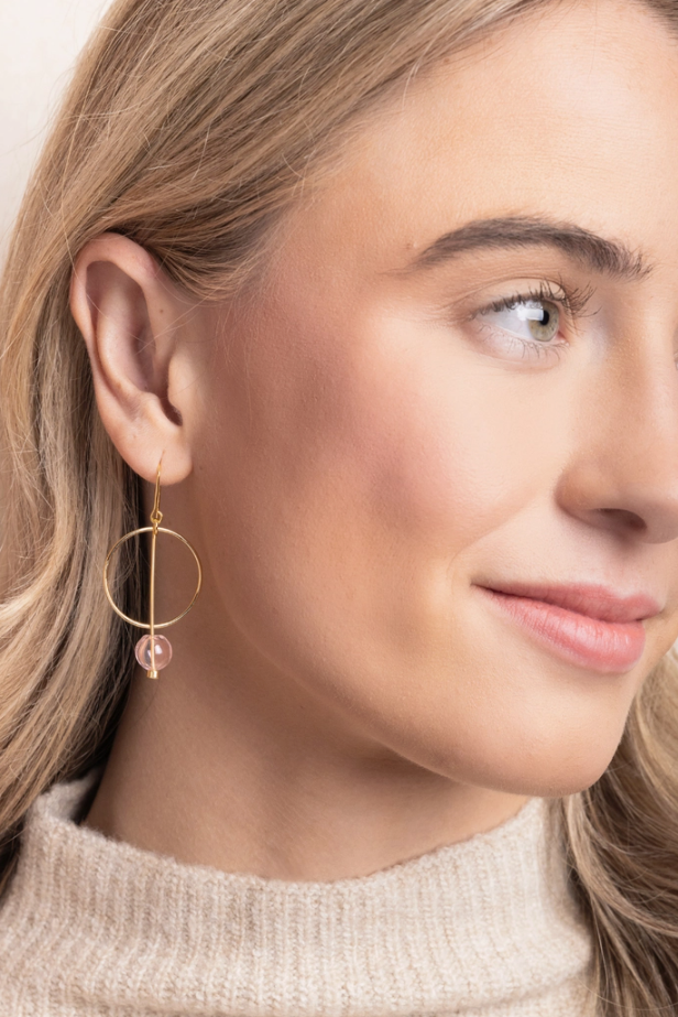 Glass Drop Earrings