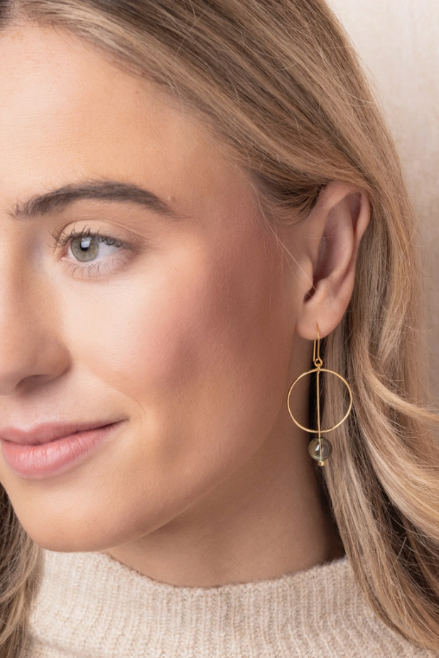 Glass Drop Earrings
