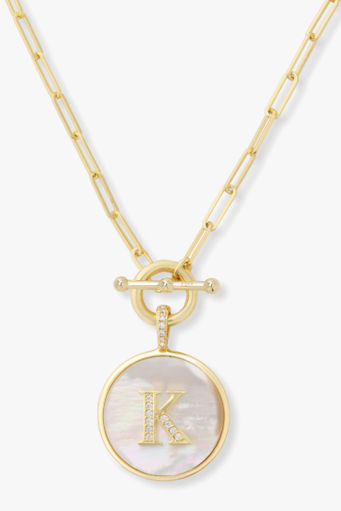 Love Letters Medallion Necklace - K