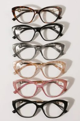 Marble Texture Designed Fashion Reading Glasses