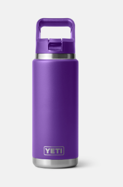 YETI Rambler 26 oz Water Bottle with Straw Cap - Pace Purple