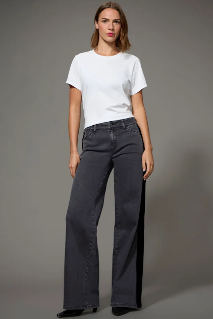 Tuxedo Velvet Wide Leg