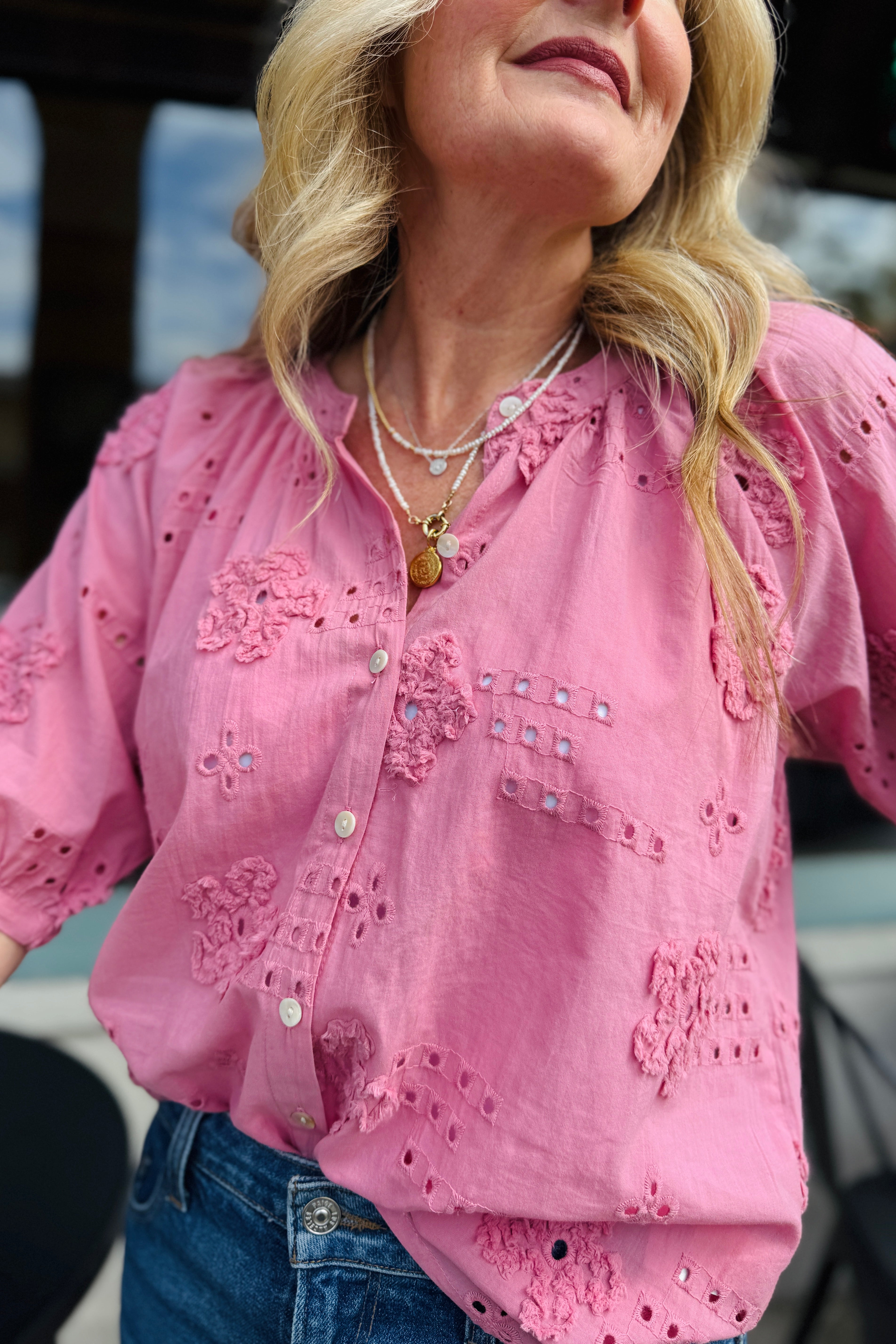 Shay Button Blouse