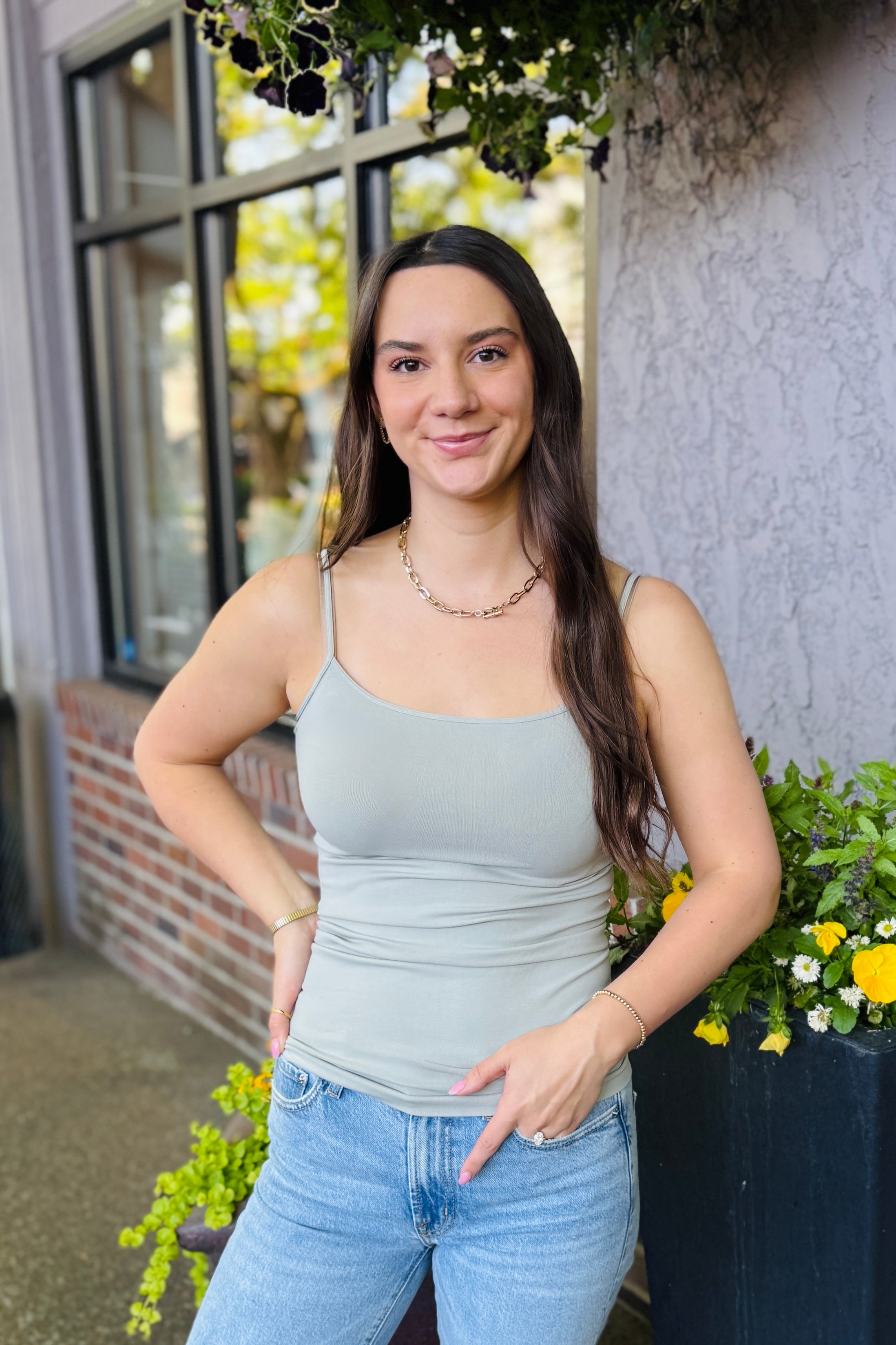 Signature Cami Metal Grey