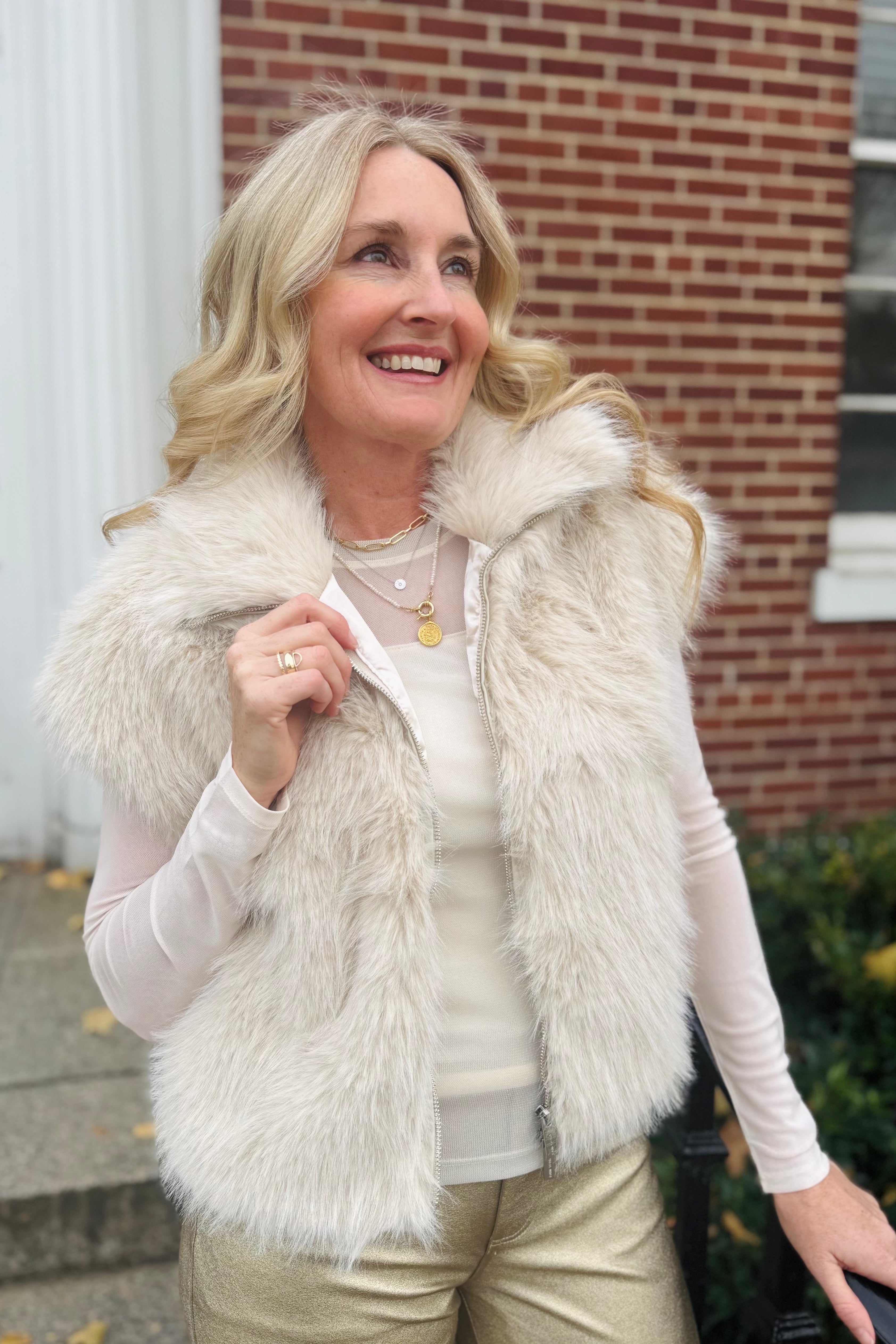 Silky Fur Vest