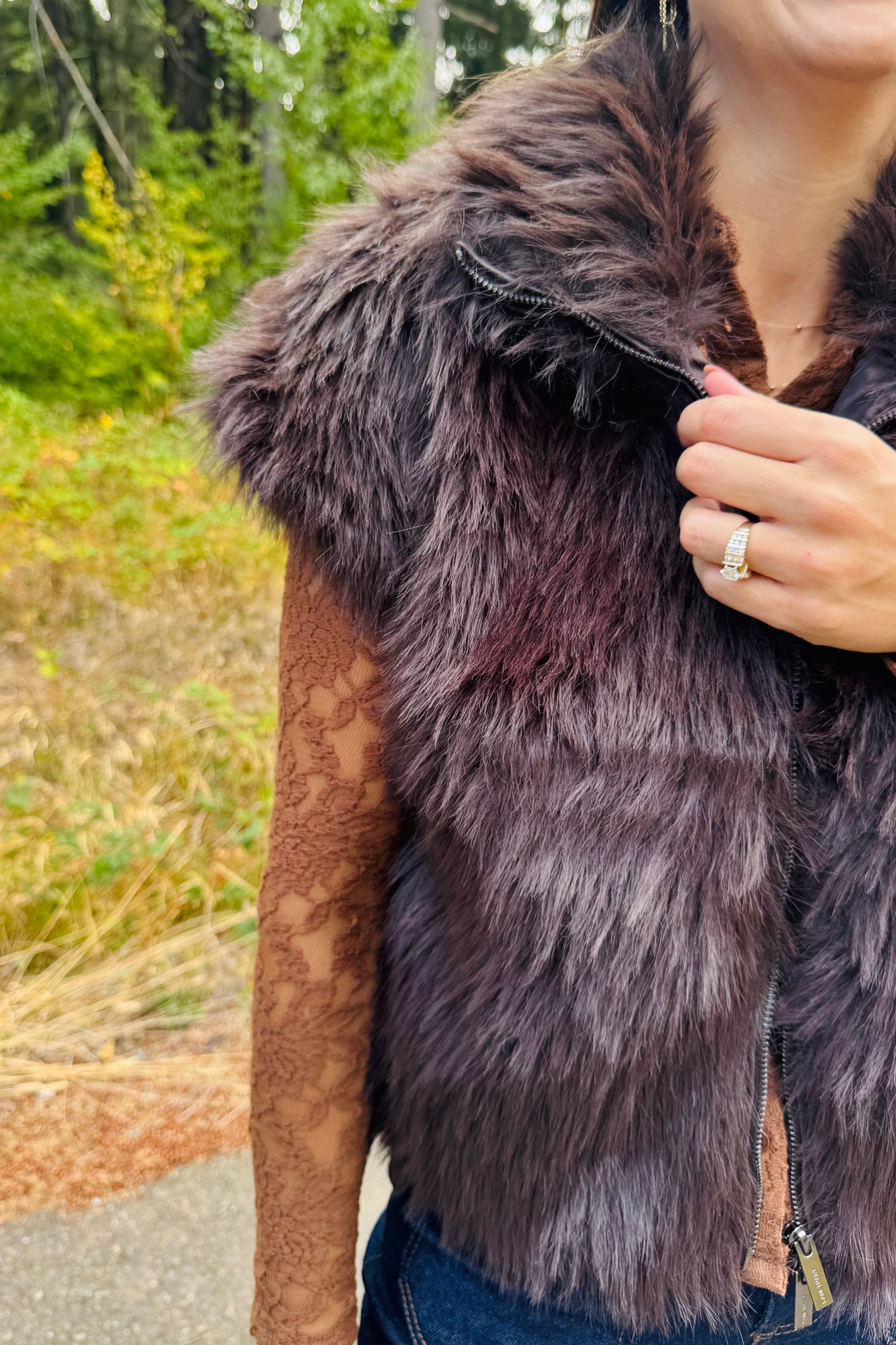 Silky Fur Vest