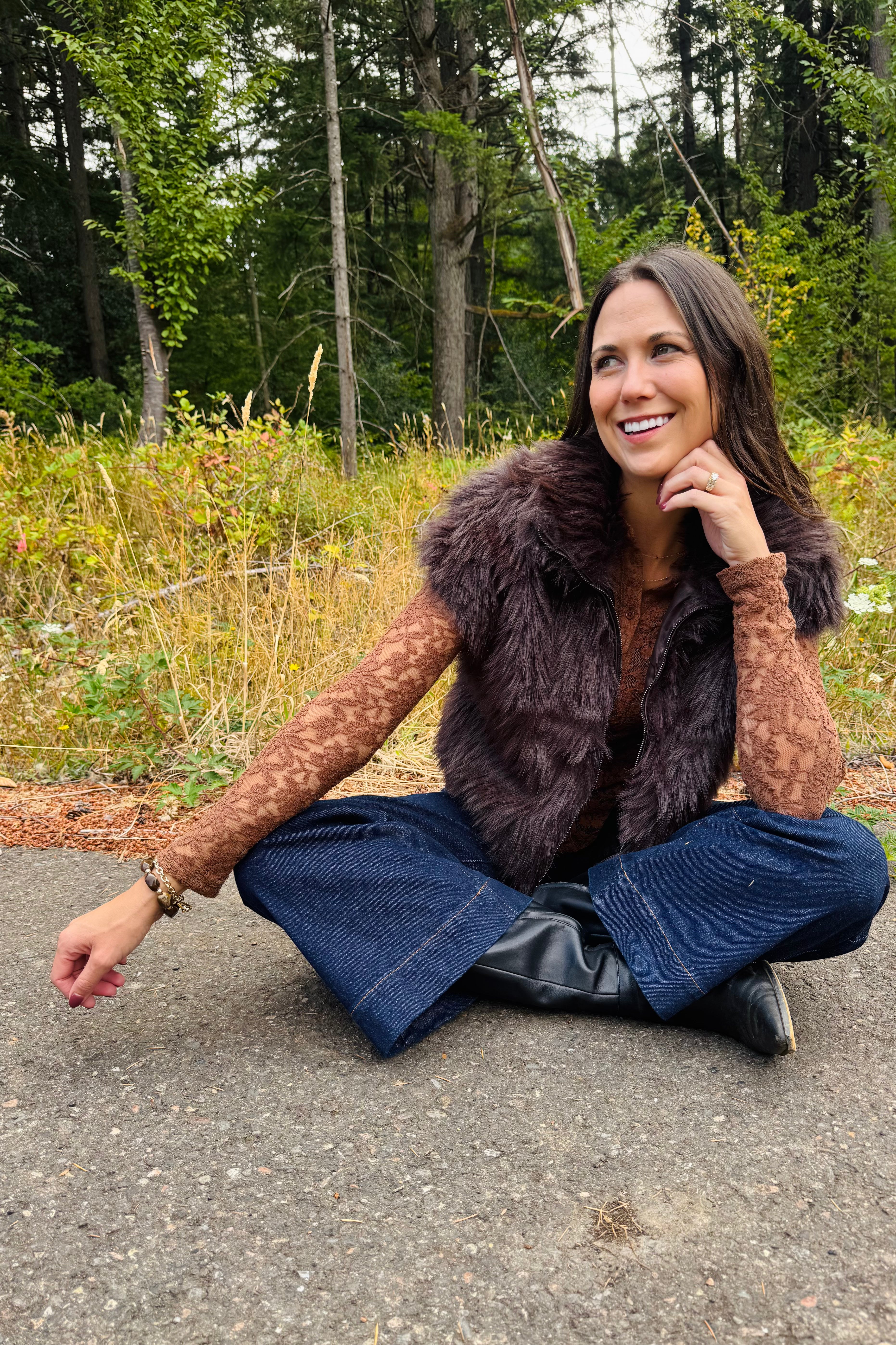 Silky Fur Vest