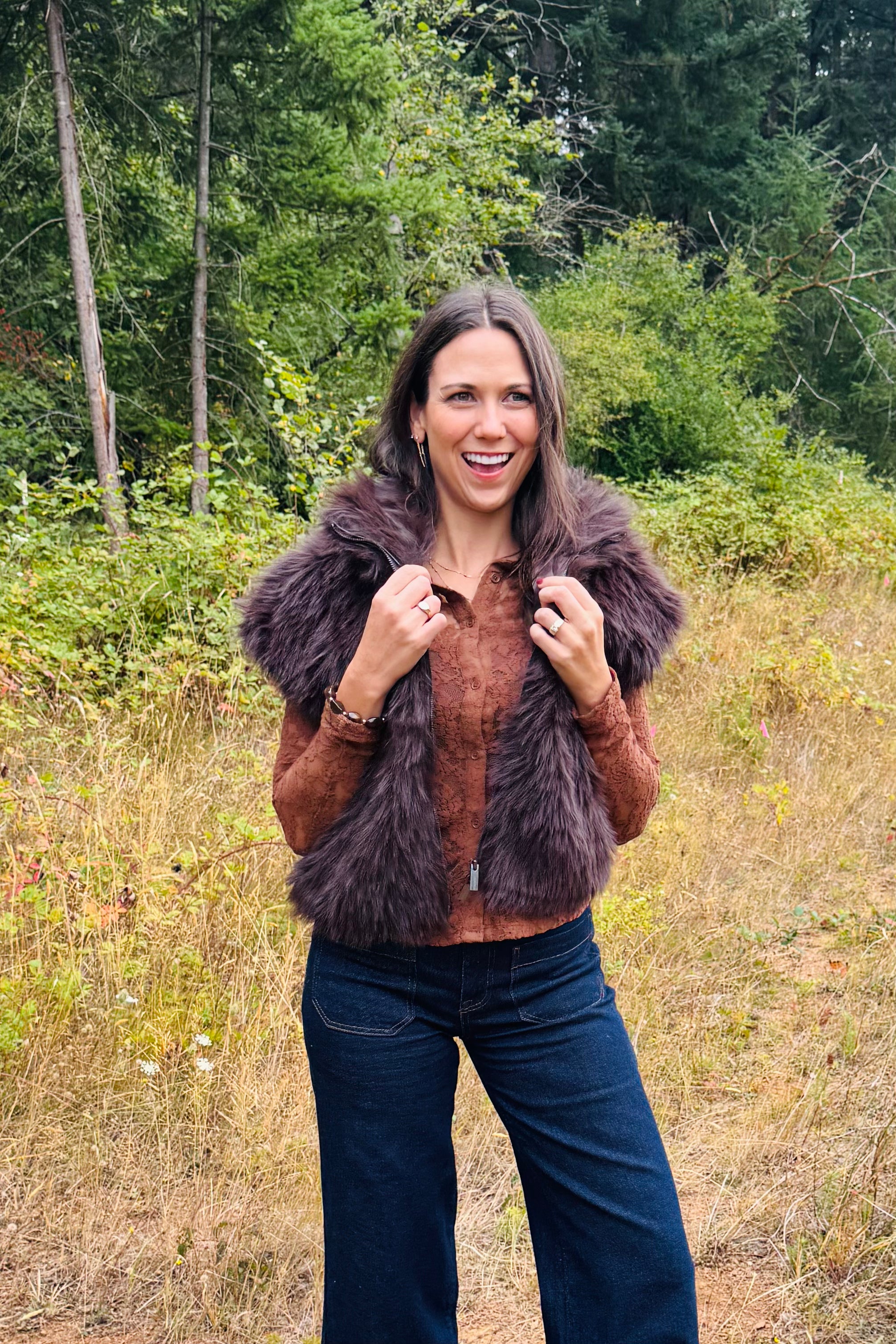 Silky Fur Vest