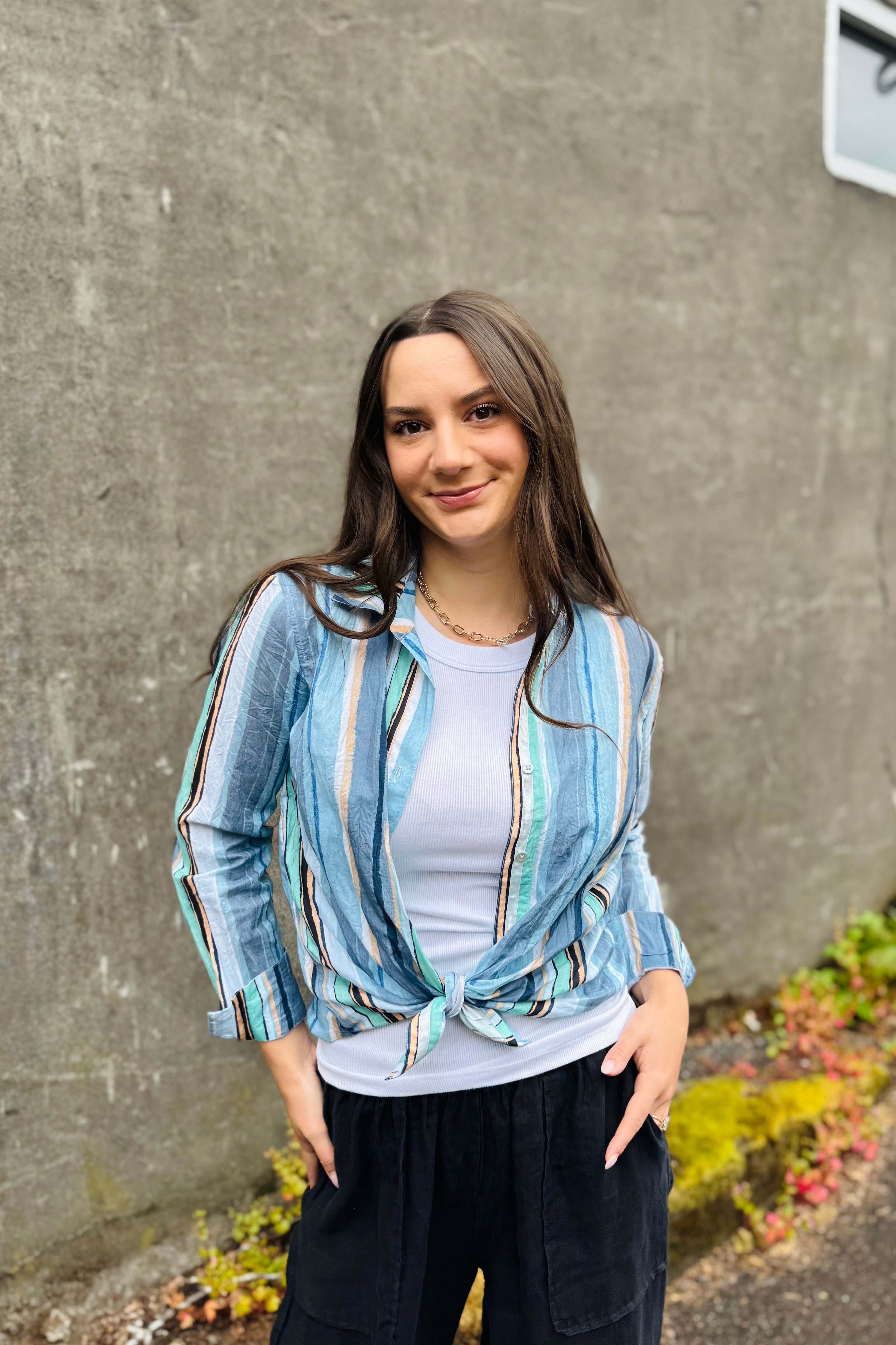Stripe Core Cotton Shirt