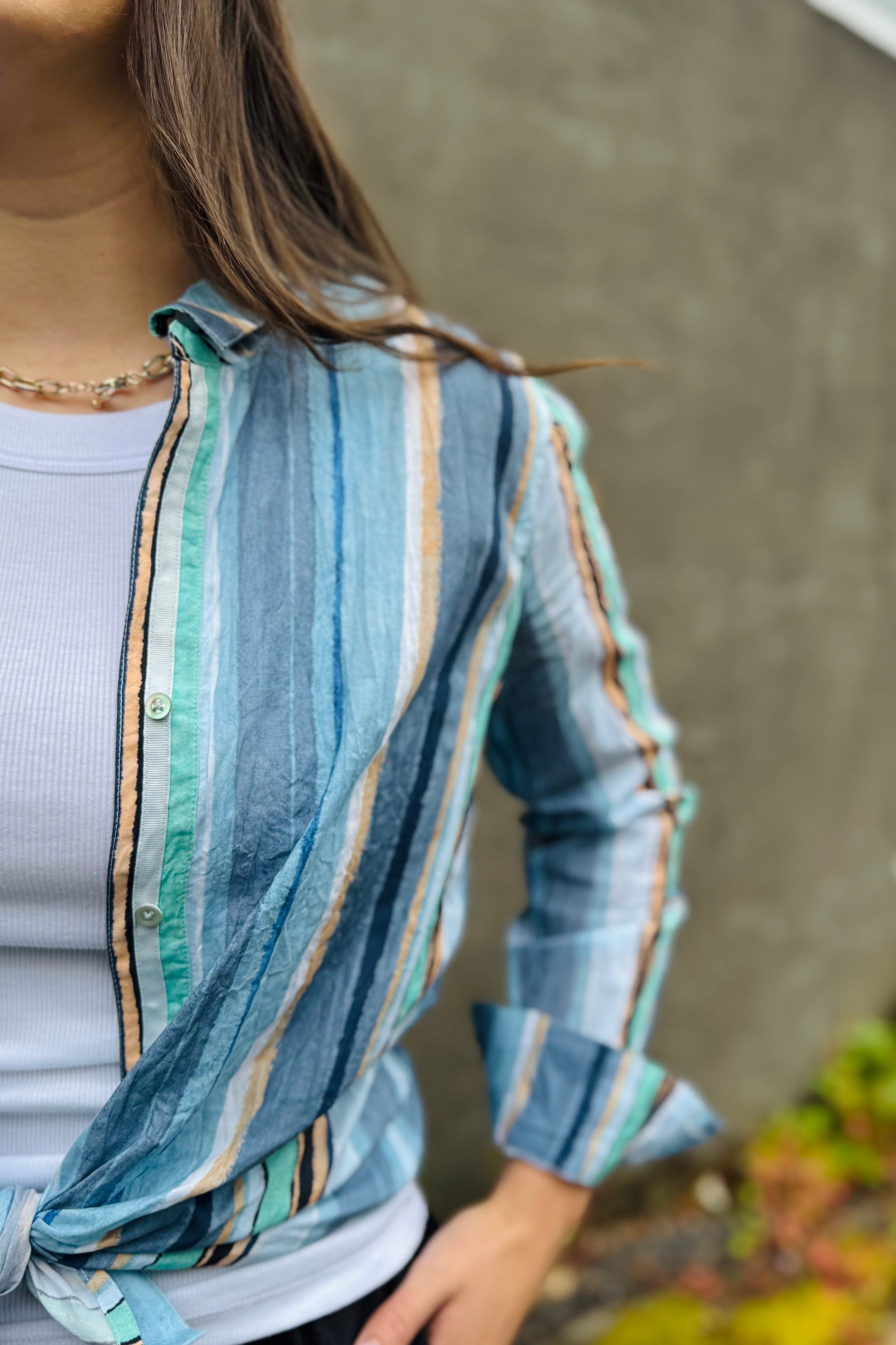 Stripe Core Cotton Shirt