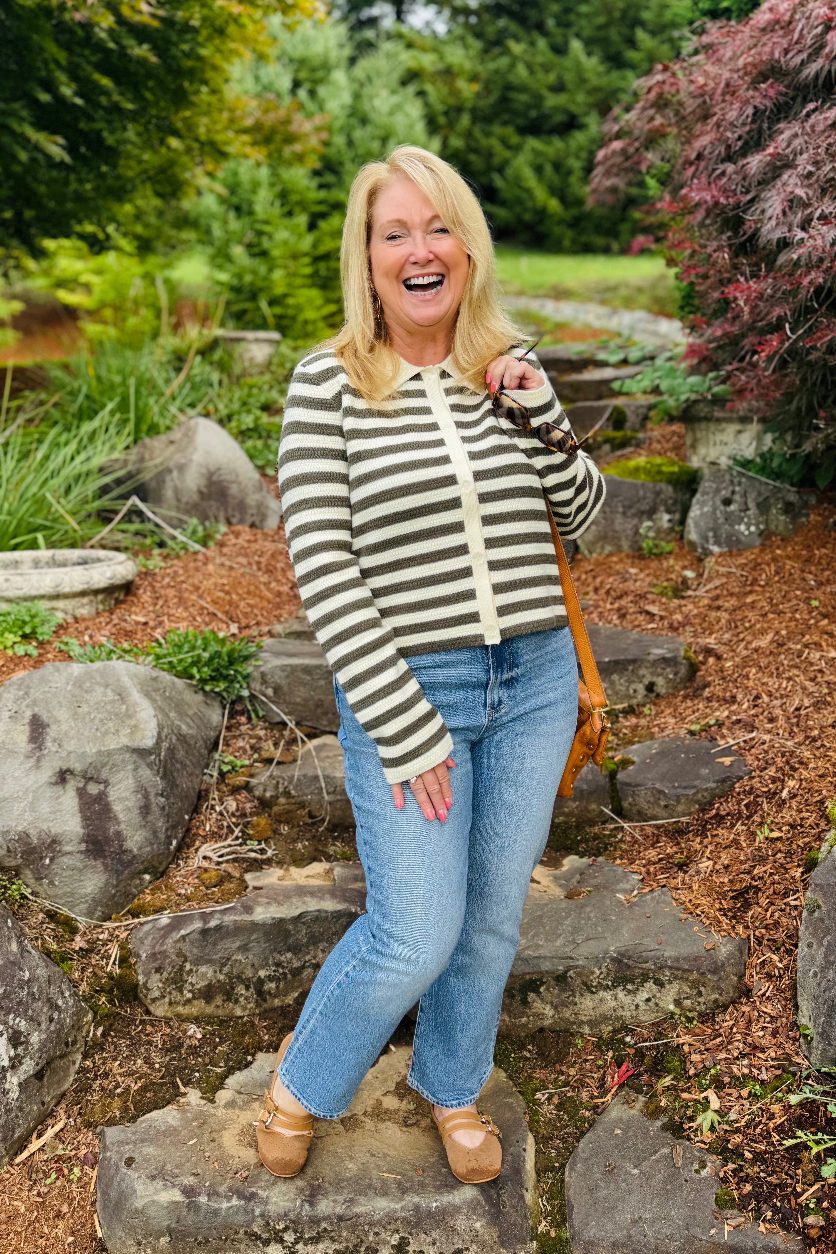 Striped Knit Cardigan