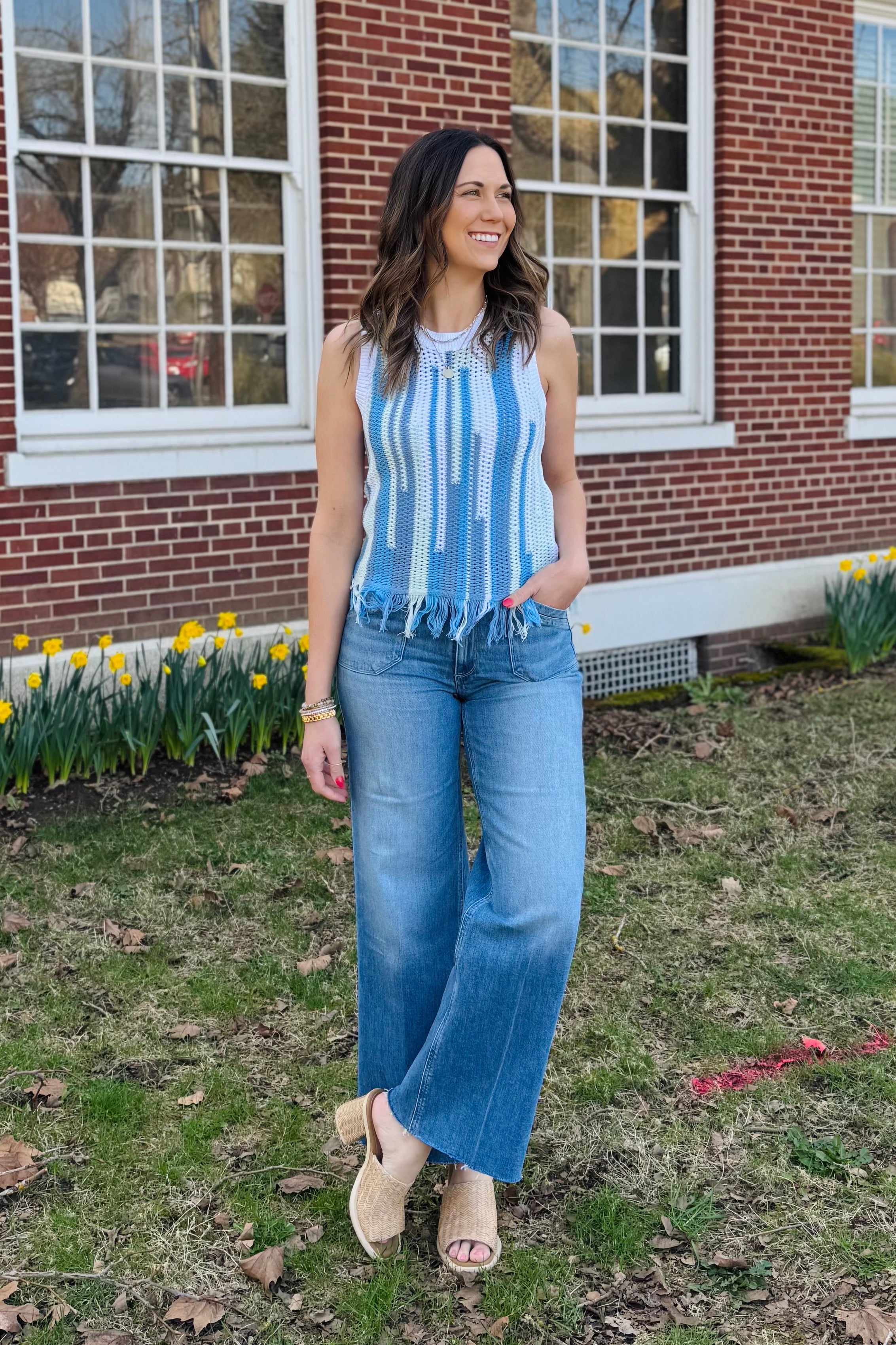 Fringed Hem Sweater