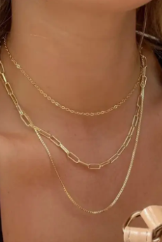 18k stainless steel tarnish free layered necklace in Arktana in Camas and Ridegefeld WA