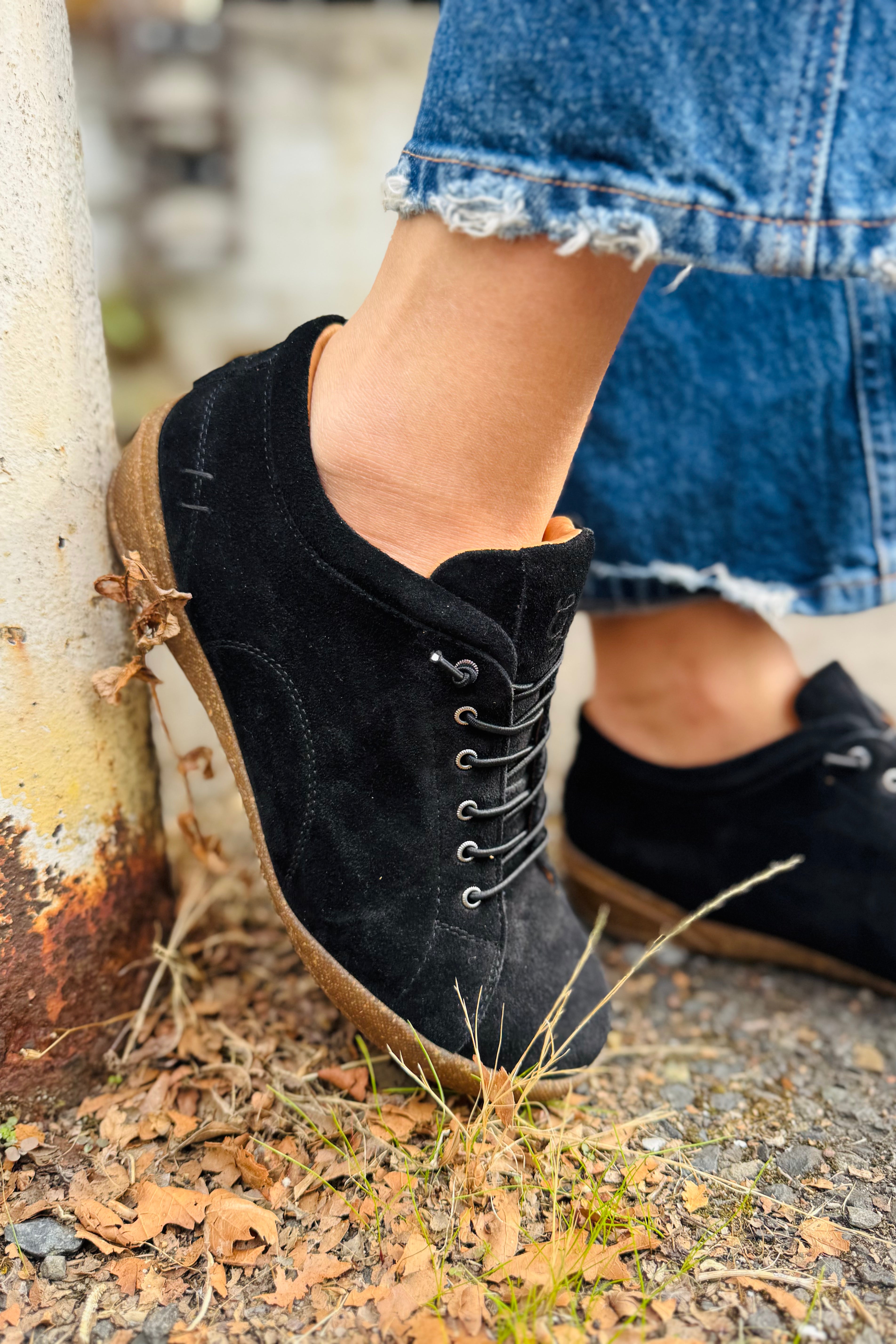 Tessa II Suede Mary Jane Sneaker - Black