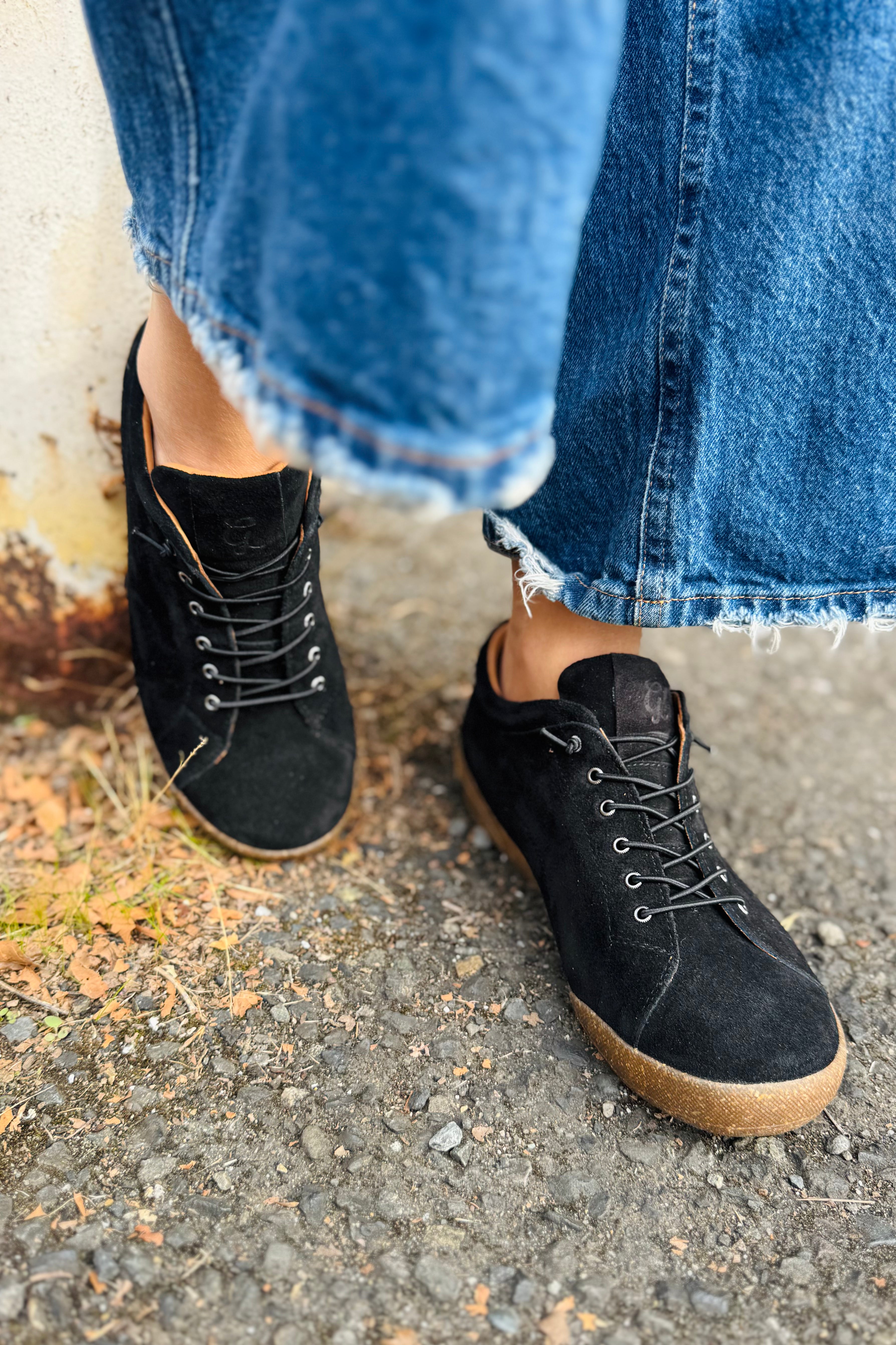 Tessa II Suede Mary Jane Sneaker - Black