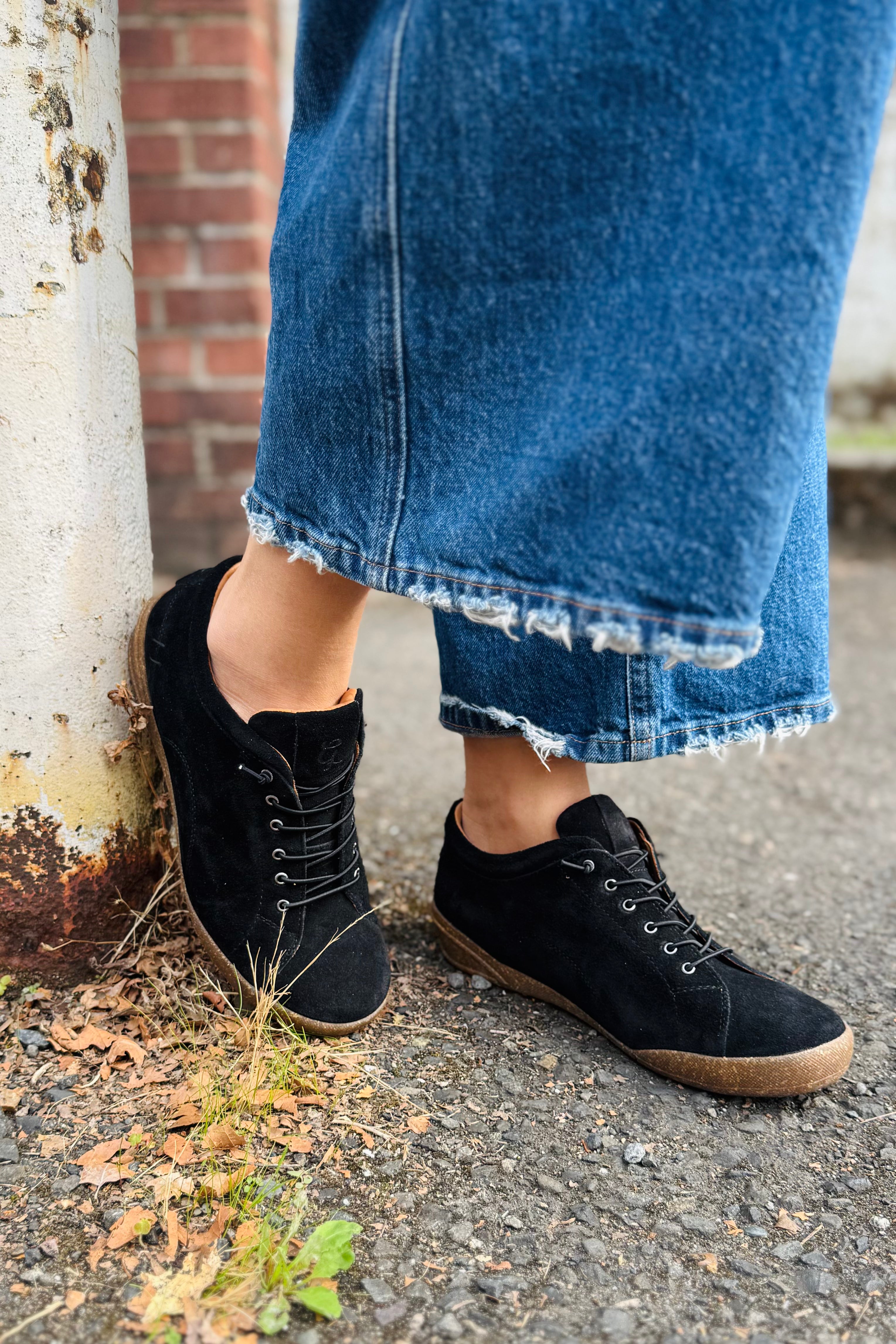 Tessa II Suede Mary Jane Sneaker - Black